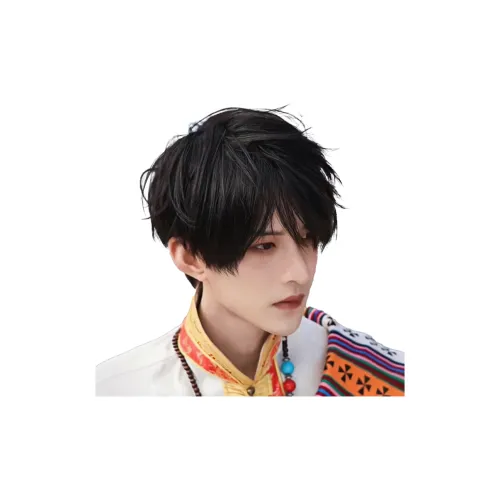 UMIFFA Мужская парик Корейский стиль Повседневный Короткий Прямые волосы Естественный Бесшовный Симуляция Полная Голова COVER