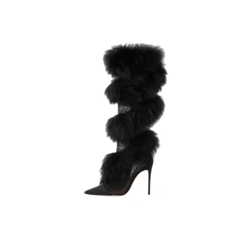 GIANVITO ROSSI Fitzy Knee-High Boots 10,5cm Женские Черные
