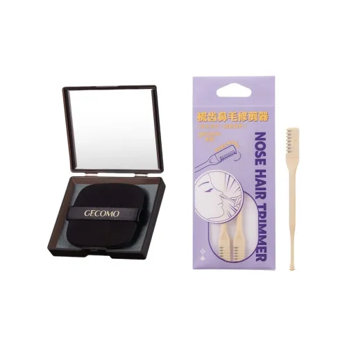 GECOMO Расческа Зубы Нос Волосы Триммер + Впитывающая бумага для масла с подарками Зеркальце Розовое Косметический инструмент