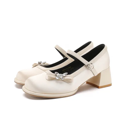 D Fuse SCANDINAVIA Грубый каблук Туфли Мэри Джейн Женские