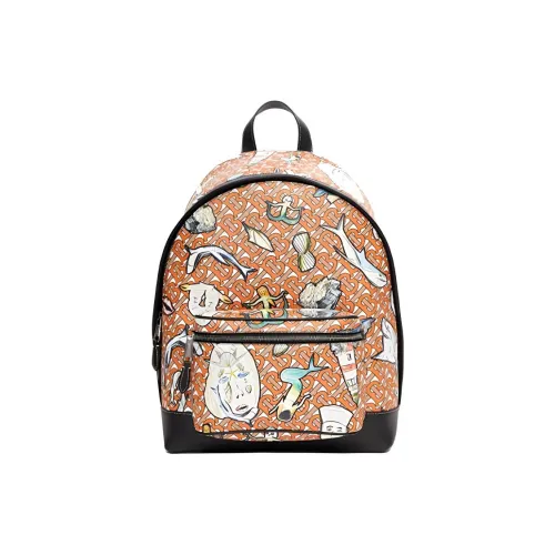 Burberry Коровья кожа холст рюкзак мужской многоцветный