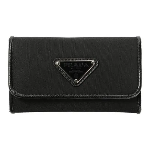 PRADA Nylon Key Pouch Унисекс Черный
