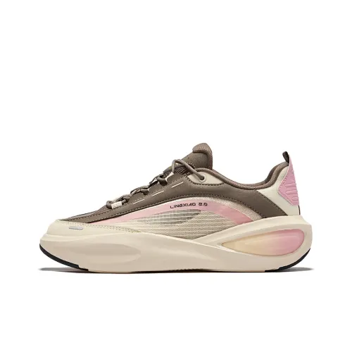 Erke Износостойкий Дышащий Отскок Низкий Топ Повседневный Женский Гравийный Коричневый Камень