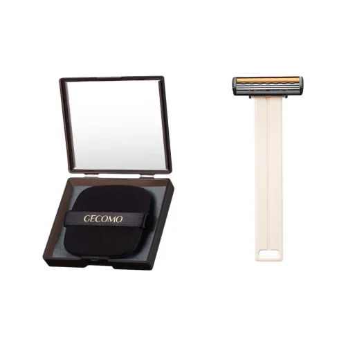 GECOMO Бесшовный Подмышечный Волосы Триммер + Бумага для Absorpции Масла в комплекте Зеркальце Розового цвета Инструмент для Макияжа