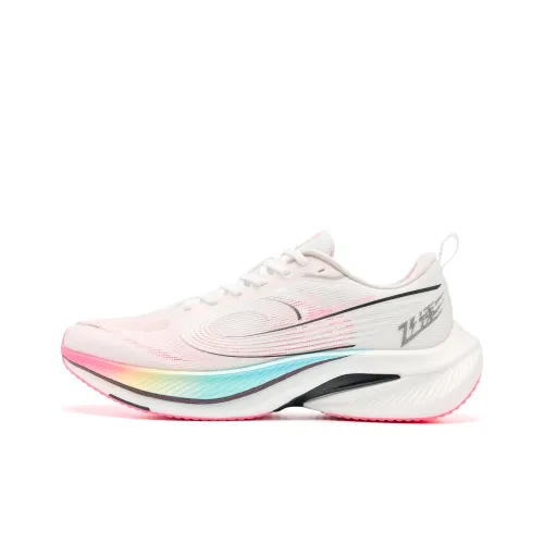 QIAODAN Feisu 3,0 Беговые кроссовки Низкий Топ Джордан-белый Ослепительно-розовый Женские