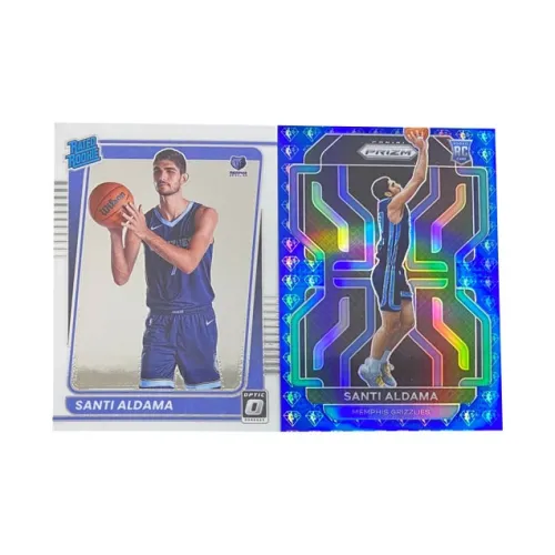 Panini 2021 22 Grizzlies Aldama Taka Синий Fold Ромб Fold Спортивные карты 2 шт