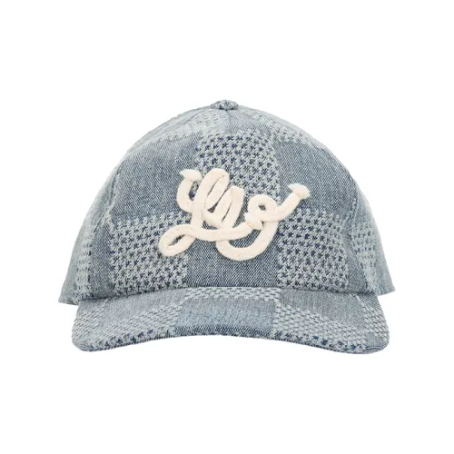 LOUIS VUITTON Хлопковые кепки унисекс синие