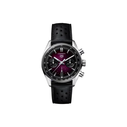 TAG Heuer Carrera Collection Автоматический Механический Механизм Женские Часы 39 мм Фиолетовый Циферблат
