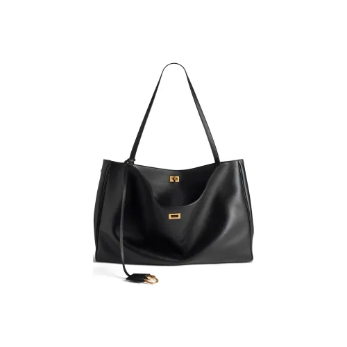 Balenciaga Rodeo Коровья кожа Тоут Сумка Сумка для покупок Сумка Женская Черная