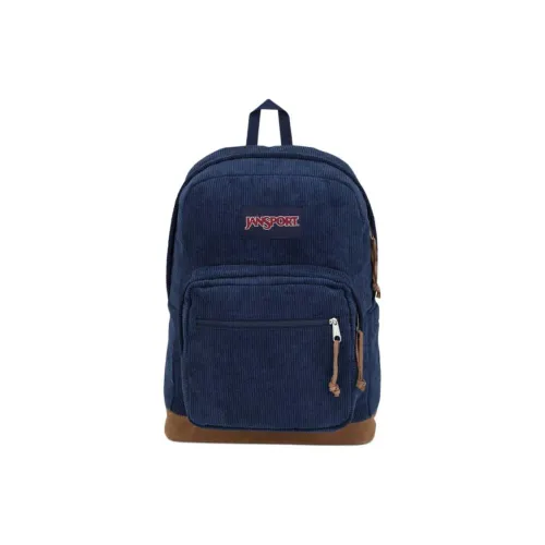 JanSport Вельвет Рюкзак Стандартный Мужской Морской Синий