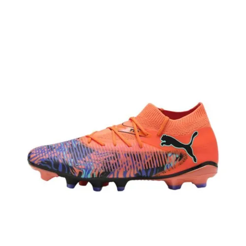 PUMA FUTURE 8 AG Искусственный газон искусственные шипы поддержка футбольные бутсы мужской оранжево-черный