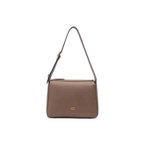 CHRISDIEN DENY Коровья кожа Маленькая квадратная сумка Сумка на плечо Стандартная Женская Белая Серый