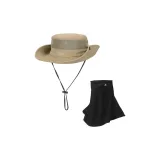 Хаки Шляпа + Черные Маски для лица