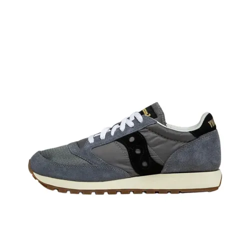 Saucony Jazz Original Vintage Slip-resistant Abrasion-resistant Low Top Casual Shoes Unisex Gray Сaucony Jazz Original Vintage Противоскользящий Устойчивый к истиранию Низкий Топ Повседневная Обувь Унисекс Серый