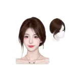 Чёлка "восьмёрка" [6*8 см Мокко] - Полностью подлинные волосы