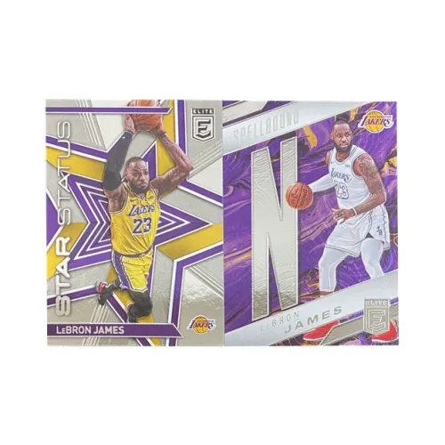 PANINI 2021 22 Elite Lakers James TKA Letter TKA N Спортивные карты 2 шт