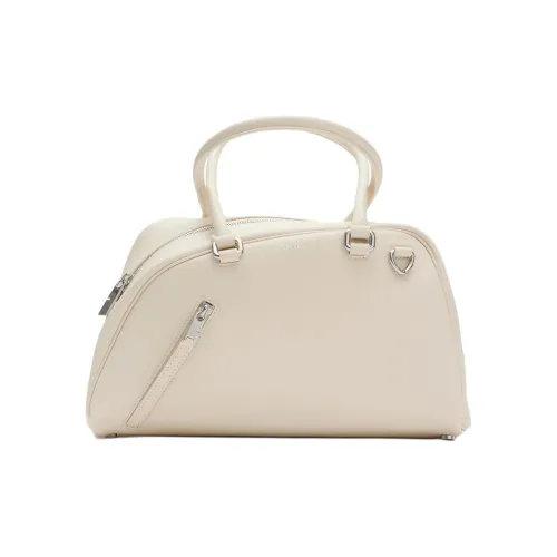 Burberry Shield Телячья кожа Сумка для боулинга Маленькая Сумка Женская Мыло Белый