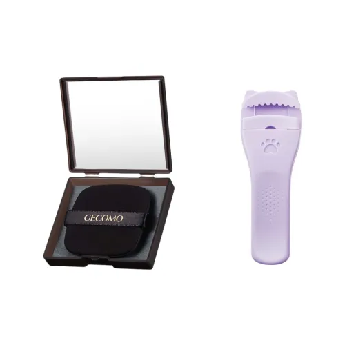 GECOMO 3D Cute Paw Eyelash Curler + Влагоотводящая бумага Combo Розовое зеркало Косметический инструмент