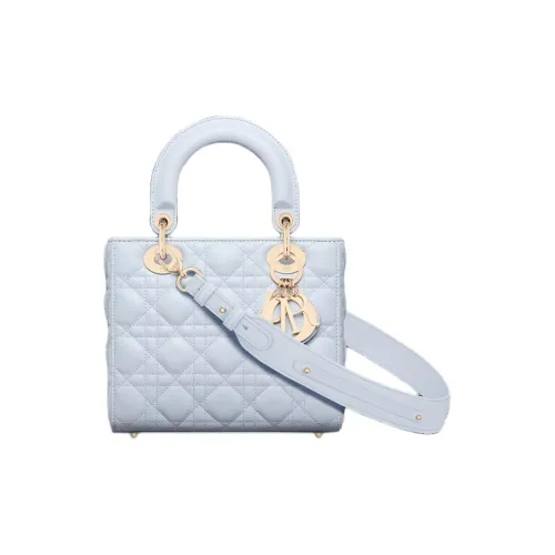 DIOR Lady Dior My ABCDior Lambskin Сумка Lady Dior Сумка через плечо Сумка Маленькая Женская Светло-синяя