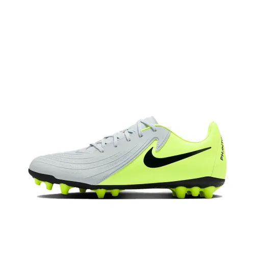 Nike Phantom GX 2 Academy Slip-Resistant Abrasion-Resistant Football Cleats Unisex Gray Yellow Найк Phantom GX 2 Academy противоскользящие устойчивые к истиранию футбольные бутсы унисекс серый желтый