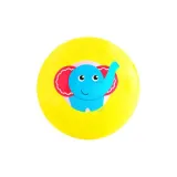 Желтая ракетка с колокольчиком и шаром, в комплекте с коробкой