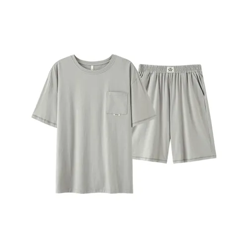 White Ran Пижамный комплект Мужской Светло-Серый