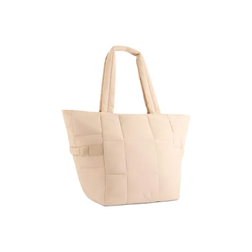 PUMA Нейлоновая сумка-тоут сумка для покупок сумка через плечо унисекс бежевого цвета