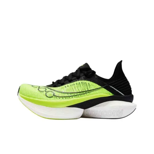 Saucony Endorphin Elite Coffee Wing 2 Беговые кроссовки Низкий топ Зеленый Черный Унисекс