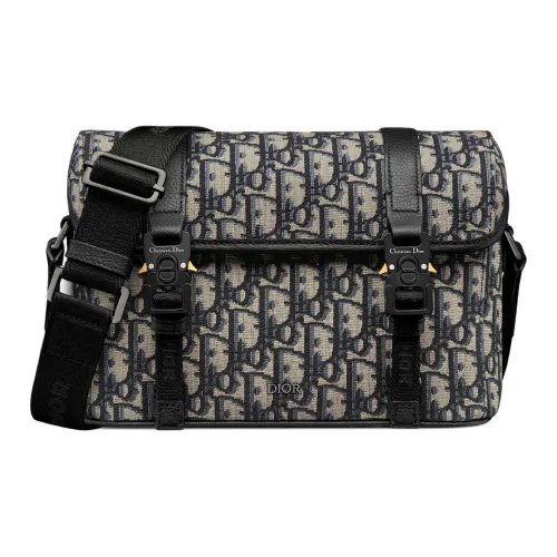 DIOR Хлопок Плечевая сумка Женская Бежевая и Черная