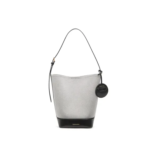 CHARLES KEITH ПУ (полиуретан) текстильная смесь сумка через плечо большая женская черная