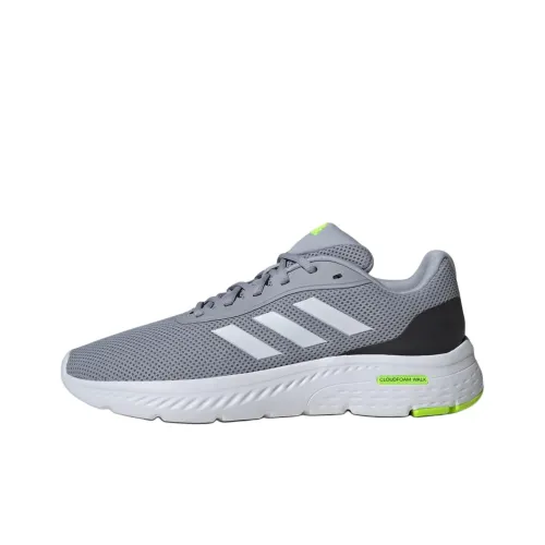 Adidas Cloudfoam Slip-resistant Abrasion-resistant Low Top Casual Shoes Men's Gray Adidas Cloudfoam Противоскользящий Устойчивый к истиранию Низкий Топ Повседневная Обувь Мужская Серый