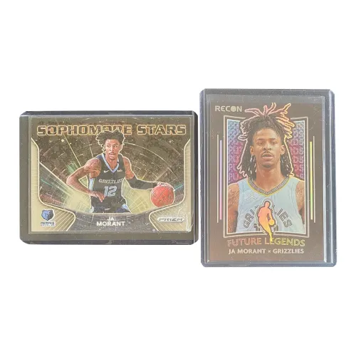 PANINI 2021-22 PRIZM Grizzlies Ja Морант Рубашка Headshot Спортивные карты 2 шт