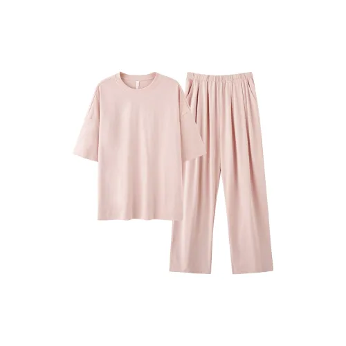 White Ran Pajama Комплект Женский Розовый