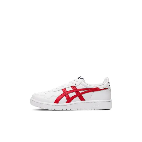 Asics JAPAN S Low Топ Детские Скейтбординги Белый и красный для детей 3-7 лет