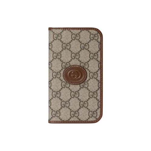 GUCCI Кожа Кошелек Мужской Коричневый