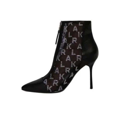 Ботильоны Karl Lagerfeld 9 см Женские Черные