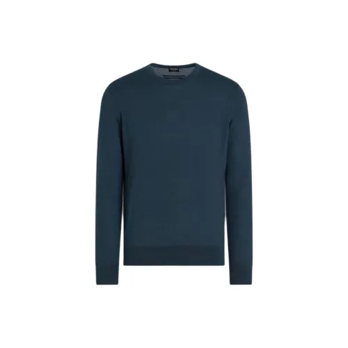 Ermenegildo Zegna Бирюзовый Мужской Кашемировые Свитера