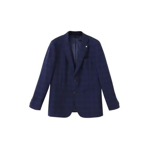 Raidy Boer Бизнес-костюм мужской синий в клетку