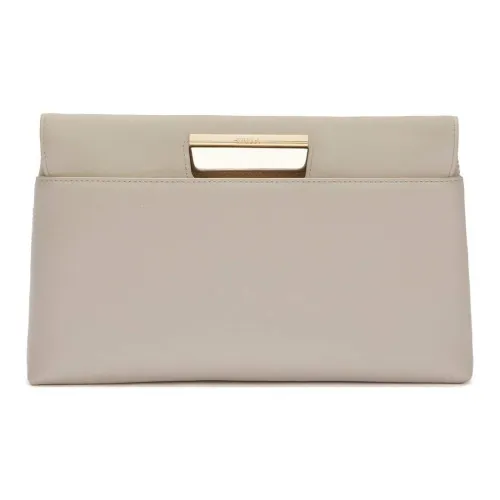 Furla Кожа Клатч Женский Серый Бежевый