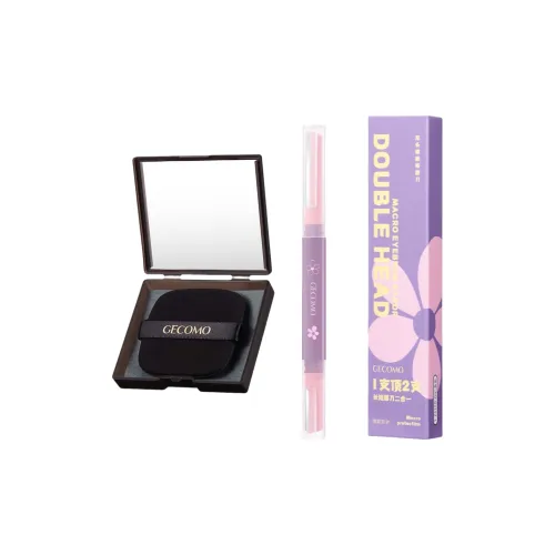 GECOMO Двойная головка Микроскопический бритвенный прибор для бровей + абсорбирующая бумага Комбо с подарками Зеркальце Розовый Инструмент для макияжа