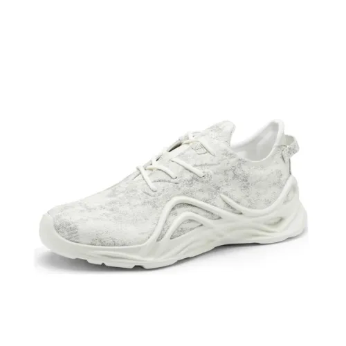 Ecco Biom INFINITE Slip-on Устойчивый Низкий Топ Уличная Обувь Мужская Неоново-Белый