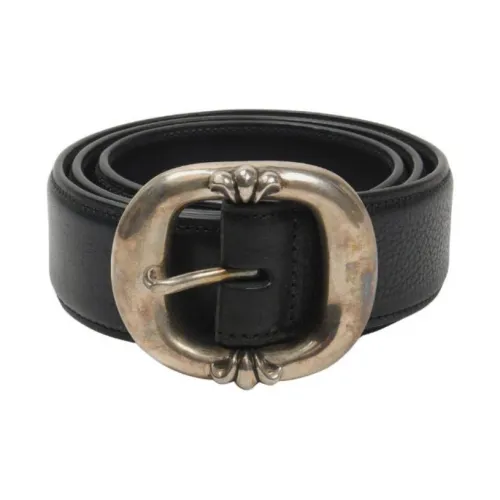 Chrome Hearts Кожаные ремни Женские Черный Ширина 1,5CM