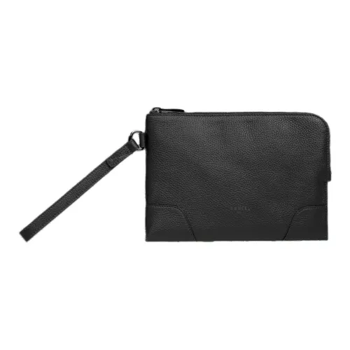 LANCEL Клатч из коровьей кожи унисекс черный