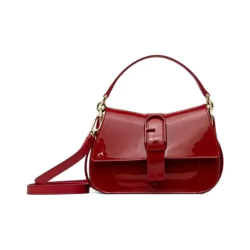 Furla Лакированная кожа Сумка через плечо Сумка Женская Бургунди