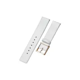 Пряжка розового золота - Полотняное переплетение - Белая кожа