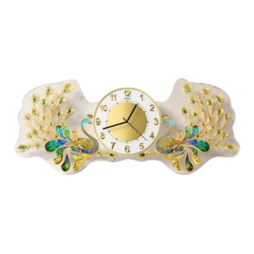 Meishida Механизм с плавным ходом секундной стрелки Стена Часы Унисекс Золото