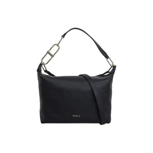 Furla Кожа Сумка через плечо Сумка Обычная Женская Черная
