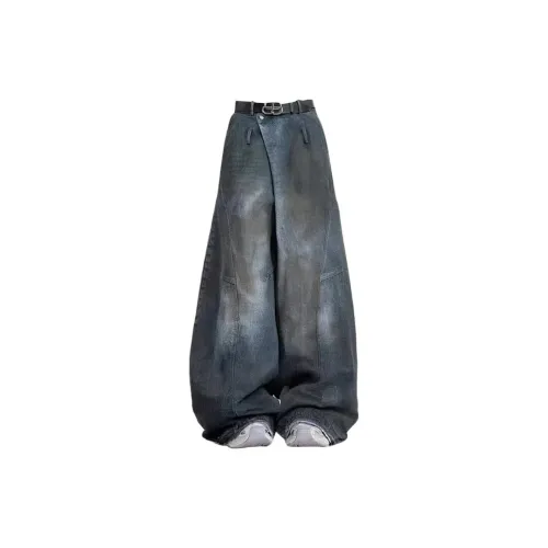 NOAHGIGI Джинсы Унисекс Классические Синий