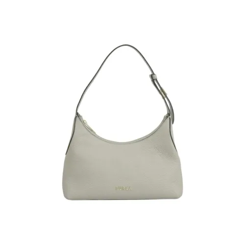 Furla Danae Кожа Плечевая Сумка Маленькая Женская Серого Цвета