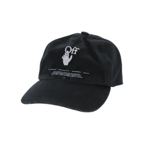 Off Белые Кепки Мужские Черные